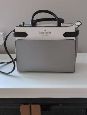 kate spade Grey, White & Black Colorblock Satchel